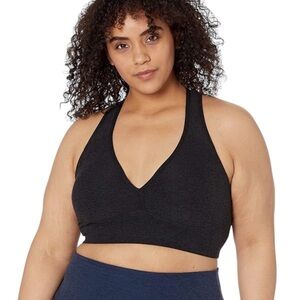Beyond Yoga Sport Bra Spacedye Lift Your Spirits Black Size 1X